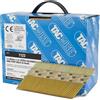 Tacwise 1123 Chiodi Inclinati a 34° 3,1/90 mm, Confezione da 2200 | Zincati Extra con Testa a 'D', Gambo Anellato, Fascicolati con Carta