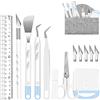 ImnBest Accessori per plotter, 13 pezzi di strumenti per diserbo in vinile per Cricut Silhouette Weeder Silhouette accessori, set di plotter per plotter da diserbo, cammei, scritte, creazione fai-da-te