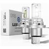 LUXLIGHT Lampadina LED 100% ADATTABILE H4 14'000 LM 30W 6500K Bianco 2PZ Kit Lampada Sostituzione PLUG AND PLAY Alogena, Fari Abbaglianti e Anabbaglianti per Auto