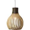 Opis Technology Opis PL2 chiaro - Lampada (Ø28cm) chiara a sospensione in legno con eleganti elementi ricurvi