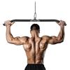 Lyndwin Barra Lat machine, Sbarra Lat Machine Accessori in Acciaio con Impugnatura Nero in Schiuma EVA, Dorsali Schiena Spalle Bicipiti Tricipiti Asta Lat Machine Attrezzi Palestra in Casa (85cm)