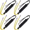 EPLZON 12V 21W Moto LED Indicatore di direzione Indicatore resistore Adattatore per resistenza di carico Moto Adattatore Flash Fix Error per moto (confezione da 4 pezzi)