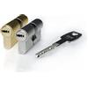 IFAM Cilindro per porte serie Platinum M, 30 x 30 mm, camma 15 mm, bombetta 5 chiavi, doppio sistema antimumping, doppia protezione anti-martello, serratura a profilo europeo, colore ottone