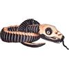 Wild Republic Peluche Serpente Ottica di Scheletro in colorante Marone et Bianco, Giocattolo coccolone Snakesss, 137 cm, Multicolore, 1