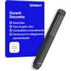 Duravit Soffione doccia universale con getto a pioggia, rotondo, facile da pulire, nero opaco