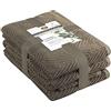 Gözze - Set di Asciugamani in Spugna, 2 Asciugamani per le Mani (50 x 100 cm), 2 Asciugamani da Bagno (70 x 140 cm) e 2 Asciugamani per gli Ospiti (30 x 50 cm), 100% Cotone - Marrone Cioccolato