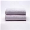 Sancarlos - Ocean, set di 2 asciugamani da lavabo, colore grigio chiaro, dimensioni 50 x 100 cm