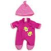 Miniland Set di Vestiti per Bambole, 21 cm, Pigiama con Cappello