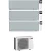 Mitsubishi CONDIZIONATORE MITSUBISHI TRIAL SPLIT KIRIGAMINE ZEN SILVER 7000+7000+7000 BTU WIFI INVERTER MXZ-3F54VF3 A+++