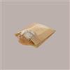 IMBALLAGGI ALIMENTARI 1000 Pz Sacchetto Carta Avana con Finestra Trasparente per Pane Panini Pizza 17+7H34cm