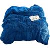 Jenny Sesal Piumone Matrimoniale Invernale Fluffy - Colore BLU- Trapunta Anallergica traspirante 100% Microfibra by Eco-pelliccia di Pile - avvolgente e caldissima per l'inverno