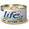 Life Cat Kitten tonno gr 85. Cibo Per Cuccioli Di Gatto