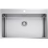 TELMA SR7500 Lavello a 1 Vasca per Installazione Slim/Filotop in Acciaio Inox 75X51CM MAKI MIX-R