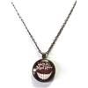 Lunix Collana Cabochon We're All Mad Here con Ciondolo Cabochon, Idea Originale per Regalo Natale,Fatto a Mano, Gioielli Donna Gatto Alice Nero