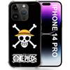 Cokitec Cover per Iphone 14 Pro (6.1) Manga One Piece Testa di Morte