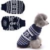 Xlong Maglione per Cani di Natale, Motivo Fiocco di Neve, Blu, XS