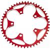 YBEKI Corona Bici Strada 110BCD 36-58T | Alluminio Aeronautico 7075-T6 CNC | Design Narrow-Wide Anti-Caduta | Compatibile 8-12 velocità | Certificato ISO 13041 (Nero Opaco/Rosso Corsa)