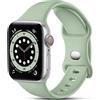 CeMiKa Compatibile per Apple Watch Cinturino 44mm 42mm 45mm 46mm 49mm | Silicone Cinturini per iWatch Series 11 10 9 8 7 6 5 4 3 SE3 SE Ultra 3 2 1, Sportivi Cinturino per Donna Uomo, Menta Verde