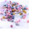 ToBeIT 100 pezzi pompon colorati Decorativo Pom Poms 1.5cm Craft per L'artigianato Decorazione Fai da Te