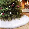 Jonami Gonna di Abete, Coperta Decorativa dell'Albero di Natale, Tappeto Bianco per Albero, Ø 90 cm