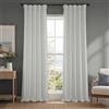 HPD Half Price Drapes Tende oscuranti in Finto Lino, per Camera da Letto, Lunghe 274 cm (1 Pannello), 127 x 274 cm (Larghezza x Lunghezza), per Soggiorno, Decorazione per la casa, ostrica