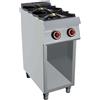 GC Cooking Cucina Professionale a Gas - 2 Fuochi - Vano Aperto - Profondità 70