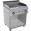 GC Cooking FryTop Professionale a Gas - Piastra Liscia Cromata - Profondità 70
