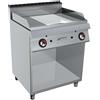 GC Cooking FryTop Professionale a Gas - 2/3 Liscia 1/3 Rigata Cromata - Profondità 70
