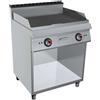 GC Cooking FryTop Professionale Elettrico - Piastra Rigata - Profondità 70
