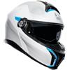 Agv casco modulare Tourmodular Multi - Frequency Light Grey Blue taglia S
