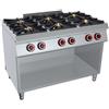 GC Cooking Cucina Professionale a Gas 6 Fuochi - Profondità 90