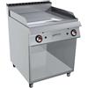 GC Cooking FryTop Professionale a Gas - Piastra Liscia Cromata - Profondità 90