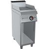 GC Cooking FryTop Professionale Elettrico - Piastra Rigata Cromata - Profondità 90