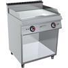 GC Cooking FryTop Professionale Elettrico - Piastra Liscia Cromata - Profondità 90