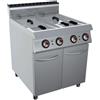 GC Cooking Friggitrice Professionale Elettrica su Mobile - Capacità 21+21 l - Profondità 90