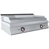 GC Cooking FryTop Professionale Elettrico da Banco - Piastra 2/3 Liscia 1/3 Rigata Cromata - Profondità 70