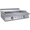 GC Cooking FryTop Professionale a Gas da Banco - Piastra 2/3 Liscia 1/3 Rigata Cromata - Profondità 90