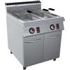 GC Cooking Friggitrice Professionale Premium a Gas su Mobile - Capacità 17+17 l - Profondità 90