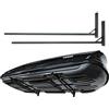 QLS WSB - Supporto da parete, 82 cm, in acciaio per la conservazione di valigie da tetto, attrezzi da giardino, skibox, attrezzature sportive, tavola da surf iSUP