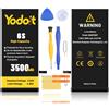 Yodoit Batteria per iPhone 6S 3500mAh Batteria di Ricambio, Aggiornamento della capacità Alta Capacità 0 Ciclo Li-ion Batteria con Kit Sostituzione