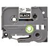 Nastro per etichettatrice compatibile Brother TZE-345 TZe TAPE Laminato da 18 mm (Rotolo 8 metri) BIANCO SU NERO