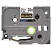 Nastro per etichettatrice compatibile Brother TZE-354 TZe TAPE Laminato da 24 mm (Rotolo 8 metri) ORO SU NERO