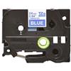 Nastro per etichettatrice compatibile Brother TZE-555 TZe TAPE Laminato da 24 mm (Rotolo 8 metri) BIANCO SU BLU