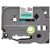 Nastro per etichettatrice compatibile Brother TZE-751 TZe TAPE Laminato da 24 mm (Rotolo 8 metri) NERO SU VERDE