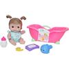 JC TOYS - Bambola Lil' Cutesies da 24 cm in Vinile Morbido, vestita con Una Tuta Verde gelido, Include Vasca e 6 Accessori, Ideale per Giocare, Rosa, Disegnato da Berenguer, 2 Anni