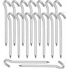 PUERHUACI Picchetti Campeggio,20 Pezzi Chiodo per Tenda Leggero e Resistente Pioli da Campeggio Picchetti Tenda Campeggio, Picchetti Tenda Lega di Alluminio, Picchetti Giardino 180mm
