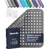 homerella® Tappeto doccia antiscivolo 53x53cm [INCL. Ganci] - Tappetino doccia antiscivolo sensibile alla pelle - Tappeto per doccia antiscivolo rettangolare - Tappetini antiscivolo per doccia