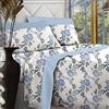 Jenny Sesal Set lenzuola letto - Stampato Ginevra Flowers - 100% puro cotone - Made in Italy Completo Matrimoniale - singolo - Una Piazza e Mezzo -Set Lenzuola + Federe (Azzurro, Una piazza e mezza)