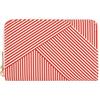 DRAEGER PARIS 1886 Portafoglio da Donna, a Righe Bianche e Rosse, Rosso, 15 x 2,5 x 9,5 cm