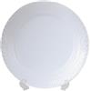 Royal Copenhagen White Fluted 1017296 - Piatto piatto piatto in porcellana bianca, Ø 27 cm